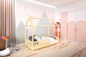 ROSI 140x200 Kiefer Bodenbett Hausbett Einzelbett Deine Möbel