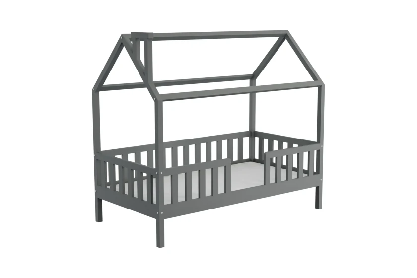 ROSI 140x200 Grau Hausbett Einzelbett Deine Möbel