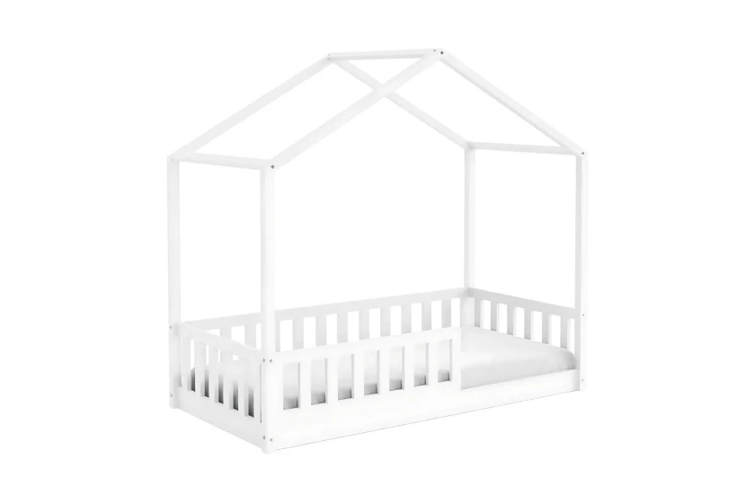 SKY 120x200 Weiß Bodenbett Hausbett Einzelbett Deine Möbel