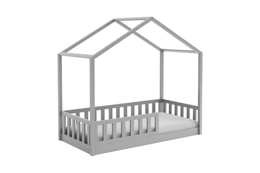 SKY 120x200 Grau Bodenbett Hausbett Einzelbett Deine Möbel