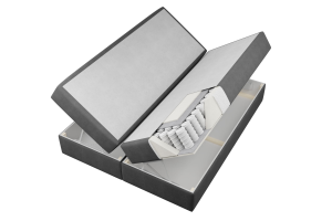 ANGEL 120x200 Velour Paros 6 Dunkelgrau Boxspringbett mit Bettkasten Deine Möbel