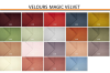 Zusätzliche Farbtöne der Magic Velvet Velours-Kollektion.