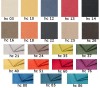 Farbauswahl für Sofa-Stoffe mit verschiedenen Farbmustern und Codes.