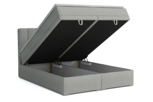 DAVID Boxspringbett mit Bettkasten und einer durchgehenden Matratze H4 Deine Möbel