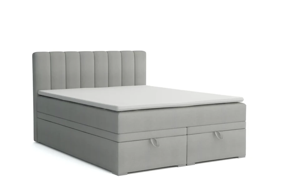 DAVID-Boxspringbett-mit-Bettkasten-und-einer-durchgehenden-Matratze-H4-Velour-Samt-Hellgrau-Deine-Moebel