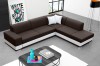 Wohnlandschaft DAVID Stoff Inari 27 + Kunstleder Soft 017