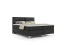 Elegant boxspringbed in Antraciet met gestoffeerd hoofdbord vrijstaand