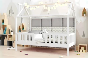 ROSI 80x160 Weiß Hausbett Einzelbett Deine Möbel