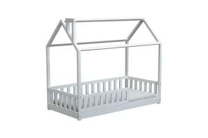 ROSI 80x160 Weiß Bodenbett Hausbett Einzelbett Deine Möbel