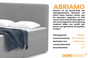BOUCLE Boxspringbett Boxbett mit Bettkasten Deine Möbel