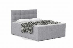 ABI Boxspringbett Boxbett Polsterbett mit Bettkasten Boucle Deine Moebel