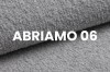 Abriamo 06 hellgrauer Bouclé-Stoff, Detailaufnahme der Polstermöbel-Textur.