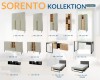 Stilvolle Sorento Jugendzimmermöbel: Schränke, Regale und Betten in hellem Design.