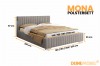 Gedetailleerde maten en afmetingen voor het MONA gestoffeerde bed van Jouw Meubels 24.