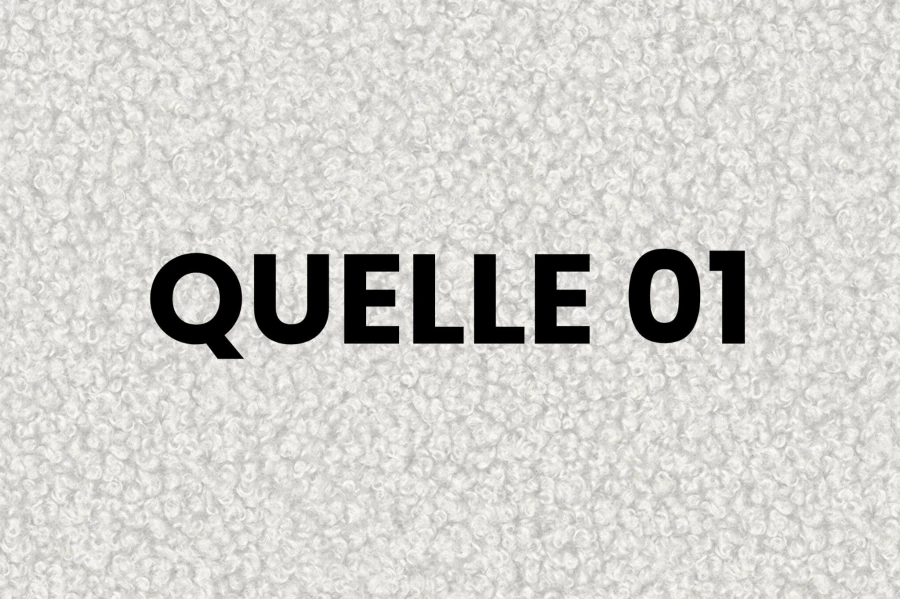 Nahaufnahme der flauschigen Oberflächenstruktur von Bouclé-Stoff Quelle 01.