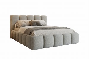 VIVIAN Polsterbett mit Bettkasten und Lattenrost Bouclé Deine Möbel