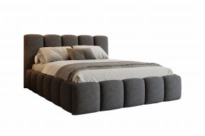 VIVIAN Polsterbett mit Bettkasten und Lattenrost Bouclé Deine Möbel