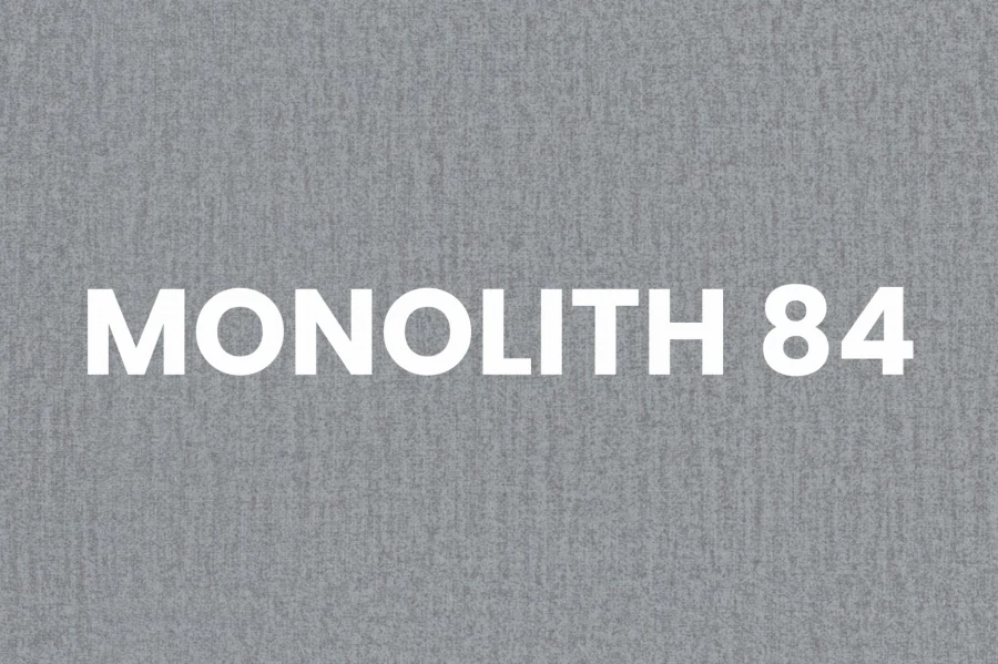 Graues Stoffmuster Monolith 84, eleganter Bezugsstoff für moderne Möbel