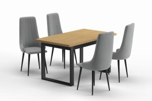 ARIZONA Essgruppe Esstisch mit 4 Stühlen / mit 6 Stühlen Esstisch mit Stühlen Esszimmer-Set im Loft-Design perfekt für modernes Wohnen Deine Möbel