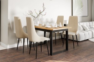 ARIZONA Essgruppe Esstisch mit 4 Stühlen / mit 6 Stühlen Esstisch mit Stühlen Esszimmer-Set im Loft-Design perfekt für modernes Wohnen Deine Möbel