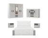 Komplettes Schlafzimmer-Set HEAVEN mit Bett, Kleiderschrank und Kommode.