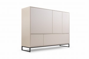 GENEVE 160 cm Kommode Sideboard Sandbeige Dunkelgrün Deine Möbel