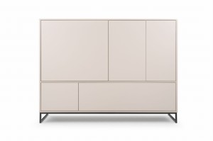 GENEVE 160 cm Kommode Sideboard Sandbeige Dunkelgrün Deine Möbel