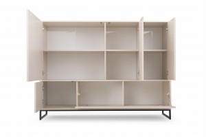 GENEVE 160 cm Kommode Sideboard Sandbeige Dunkelgrün Deine Möbel