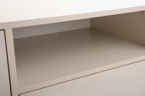 GENEVE 160 cm breit TV-Lowboard TV-Schrank TV-Kommode Sandbeige Dunkelgrün Deine Möbel