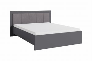 Schlafzimmer-Set SAM A Schlafzimmer Schrank SRL1 Kommode SRK1 Bett SR6 Nachttisch SR7, 5-tlg., Anthrazit Deine Möbel