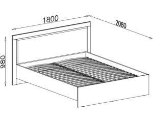 Schlafzimmer-Set SAM A Schlafzimmer Schrank SRL1 Kommode SRK1 Bett SR6 Nachttisch SR7, 5-tlg., Eiche Sonoma / Weiß Matt Deine Möbel