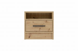 Schlafzimmer-Set SAM B Eiche Artisan Schlafzimmer (Schrank SRL1 Kommode SRK1 Nachttisch SR7, 4-tlg. Deine Möbel