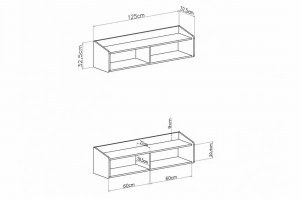 ALBI A Kinderzimmer-Set Jugendzimmer-Set Eukalyptus / Eiche Baltic Dune Kleiderschrank, Schreibtisch, Hängeregal Deine Möbel