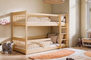 CHARM 90x200 Natur Kiefer Etagenbett inkl. Lattenrost Deine Möbel