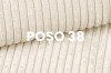 Nahaufnahme von beigem Cordstoff Poso 38 für Polstermöbel.