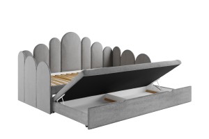 JESS Polsterbett Kinderbett Ausziehbett für Kinder Jugendliche Deine Möbel 24