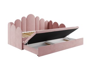 JESS Polsterbett Kinderbett Ausziehbett für Kinder Jugendliche Deine Möbel 24