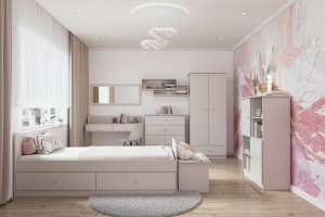 OSCAR Kinderbett in Weiß / Cashmere Deine Möbel