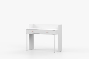 OSCAR Schminktisch Schreibtisch in Weiß / Cashmere Deine Möbel