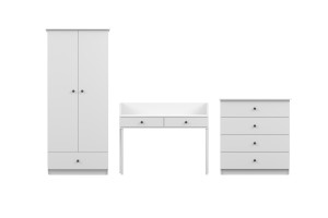 OSCAR B Jugendzimmer-Set in Weiß / Cashmere Deine Möbel