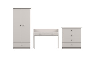 OSCAR B Jugendzimmer-Set in Weiß / Cashmere Deine Möbel