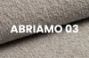 Close-up of the Abriamo 03 upholstery fabric in beige with a soft, structured bouclé surface.