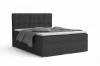 Stijlvol boxspringbed Carly in antraciet met hoogwaardige ribstof bekleding en hoofdbord.