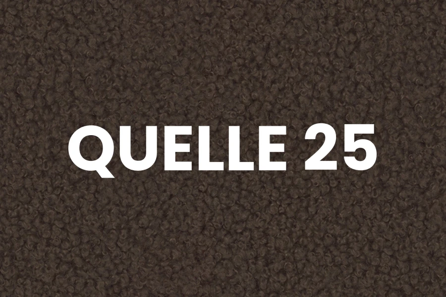 Bouclé-Stoff Quelle 25 in Dunkelbraun – Strukturierter Bezugsstoff für Polstermöbel.