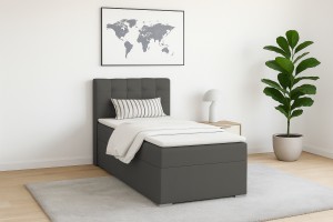 JUNG 3 Boxspringbett Polsterbett Komplettbett