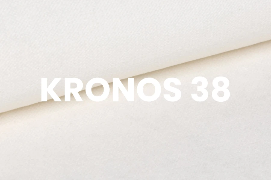 Detailansicht der Stoffprobe Kronos 38 in der Farbe Creme.