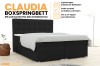 Boxspringbett Claudia: Details zu Bettkästen, Farbauswahl und Kaltschaum-Topper von Deine Möbel 24.