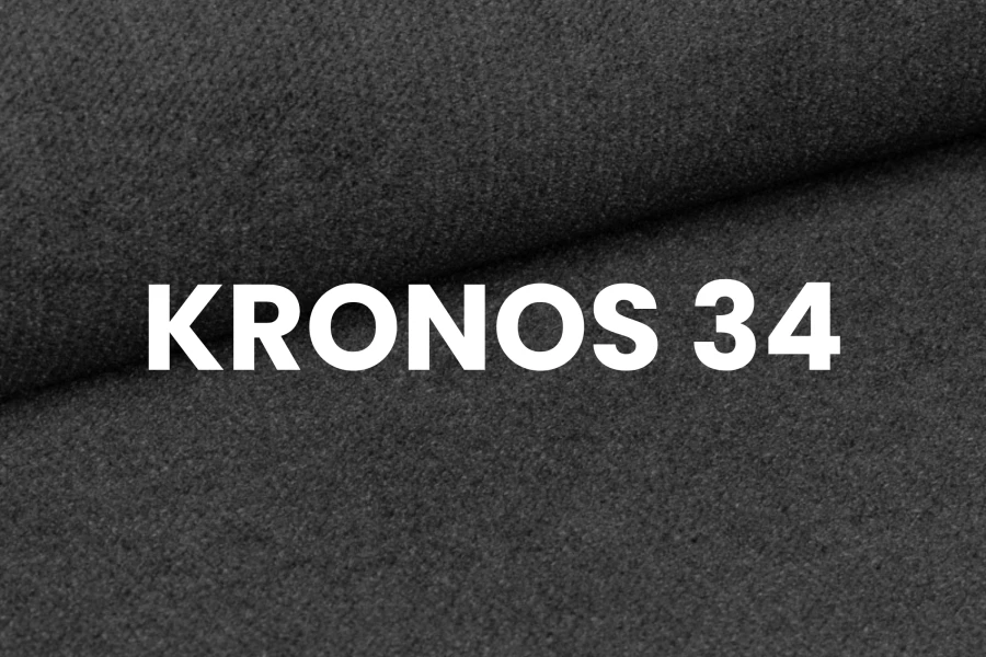 Nahaufnahme vom dunkelgrauen Polsterstoff Kronos 34 für Betten.
