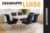 Essgruppe Luise im Glamour-Stil, Monolith 97 Stoff, 7-teiliges Set.