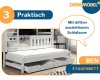 Ben bunk bed with pull-out third sleeping zone and two practical bed drawers.